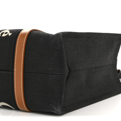 Chloe Cotton Calfskin Medium Woody Ribbon Tote Black 10 of 10