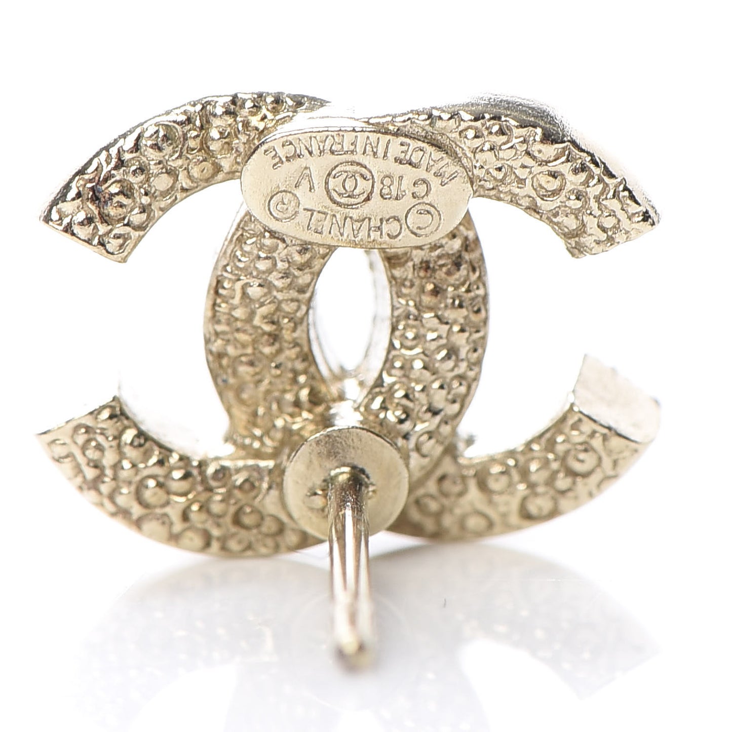 Crystal Mini Timeless CC Earrings Gold