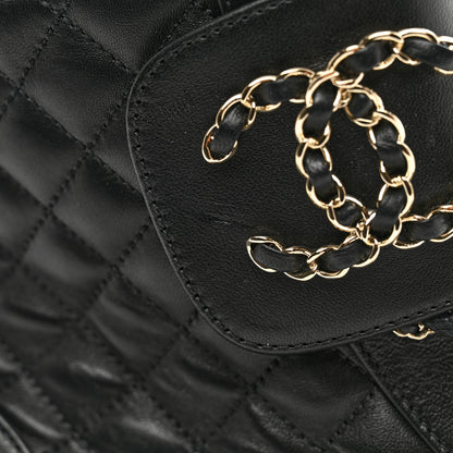 Chanel Shiny Lambskin Quilted Lace Up Combat Boots 39 Black 10 of 10