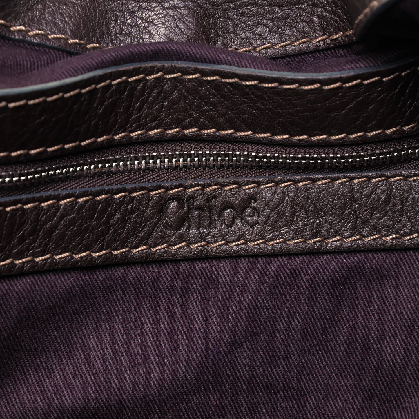 Calfskin Paddington Hobo Dark Brown
