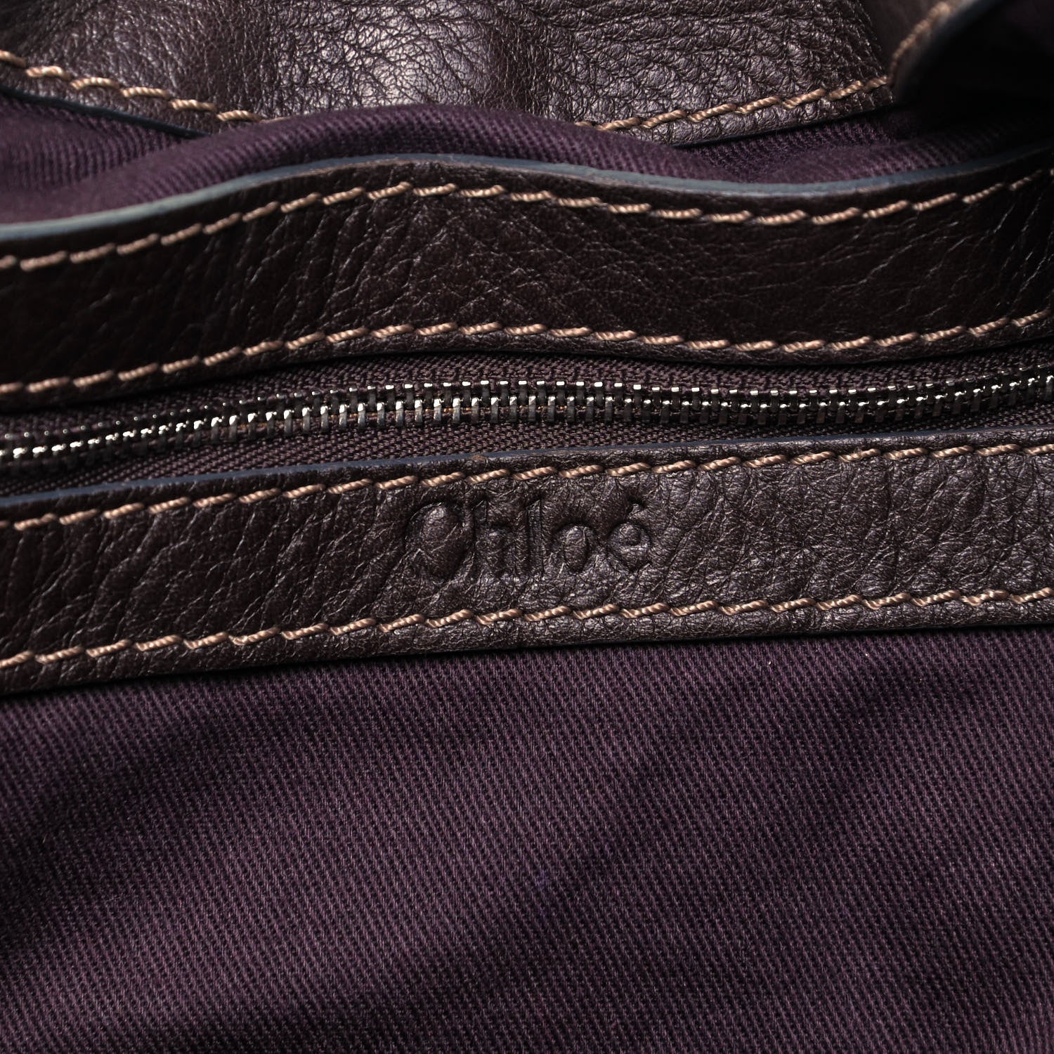 Chloe Calfskin Paddington Hobo Dark Brown 7 of 8