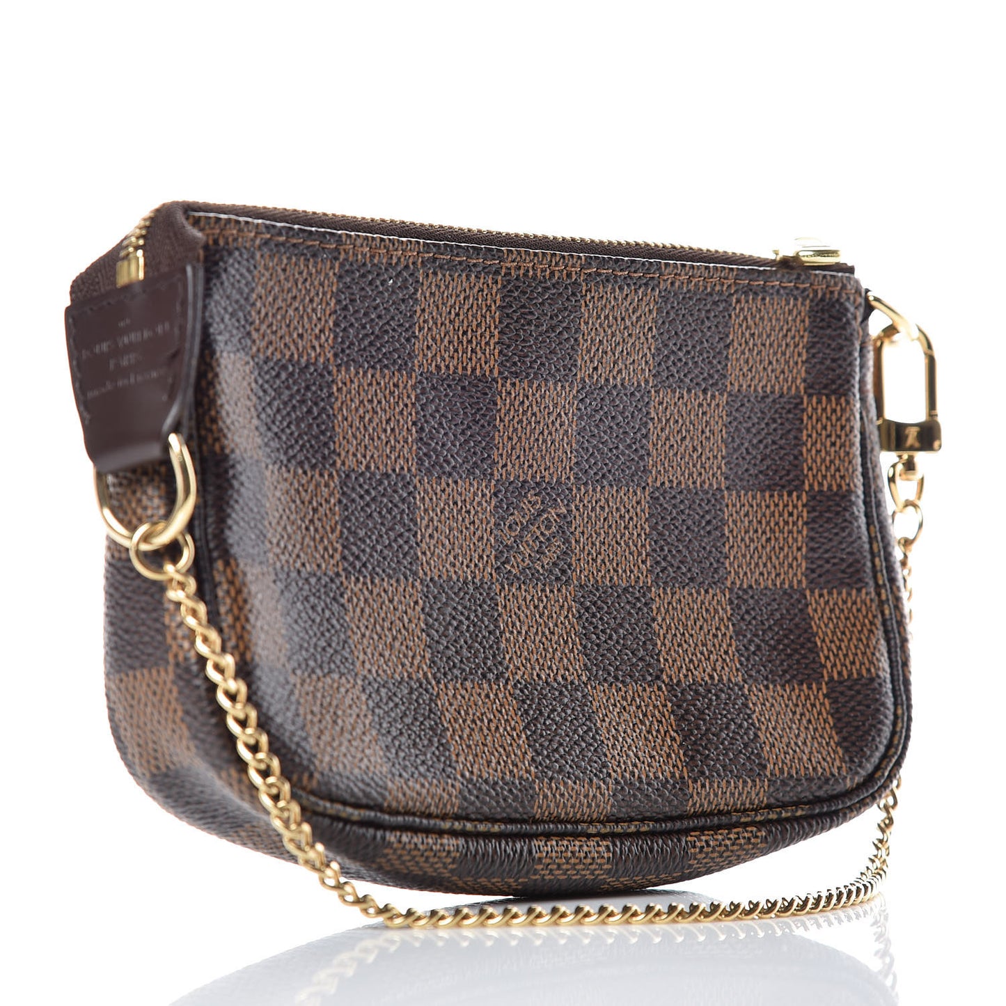 Damier Ebene Complice Trunks and Bags Mini Pochette Accessories Red