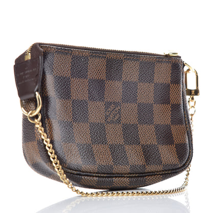 Louis Vuitton Damier Ebene Complice Trunks and Bags Mini Pochette Accessories Red 3 of 10