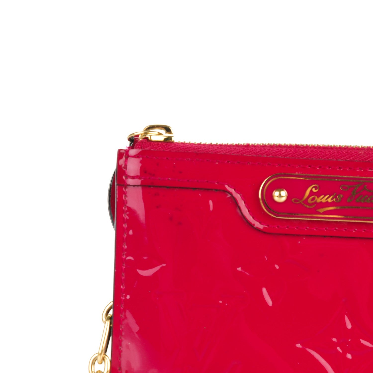 Louis Vuitton Vernis Key Pouch Rose Indien 8 of 9
