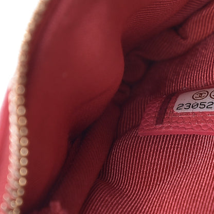 Chanel Caviar Quilted Small Cosmetic Case Pink 7 of 8
