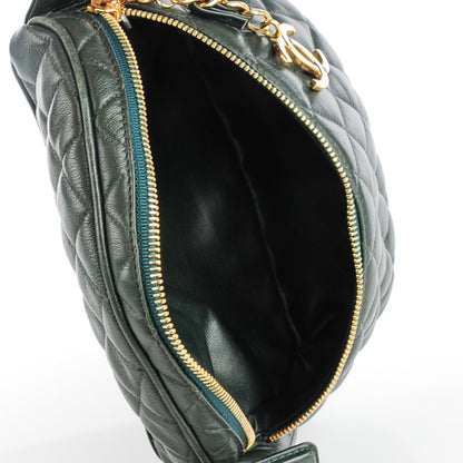 Chanel Lambskin Quilted Waist Belt Bag Fanny Pack 75 30 Dark Green 6 of 8