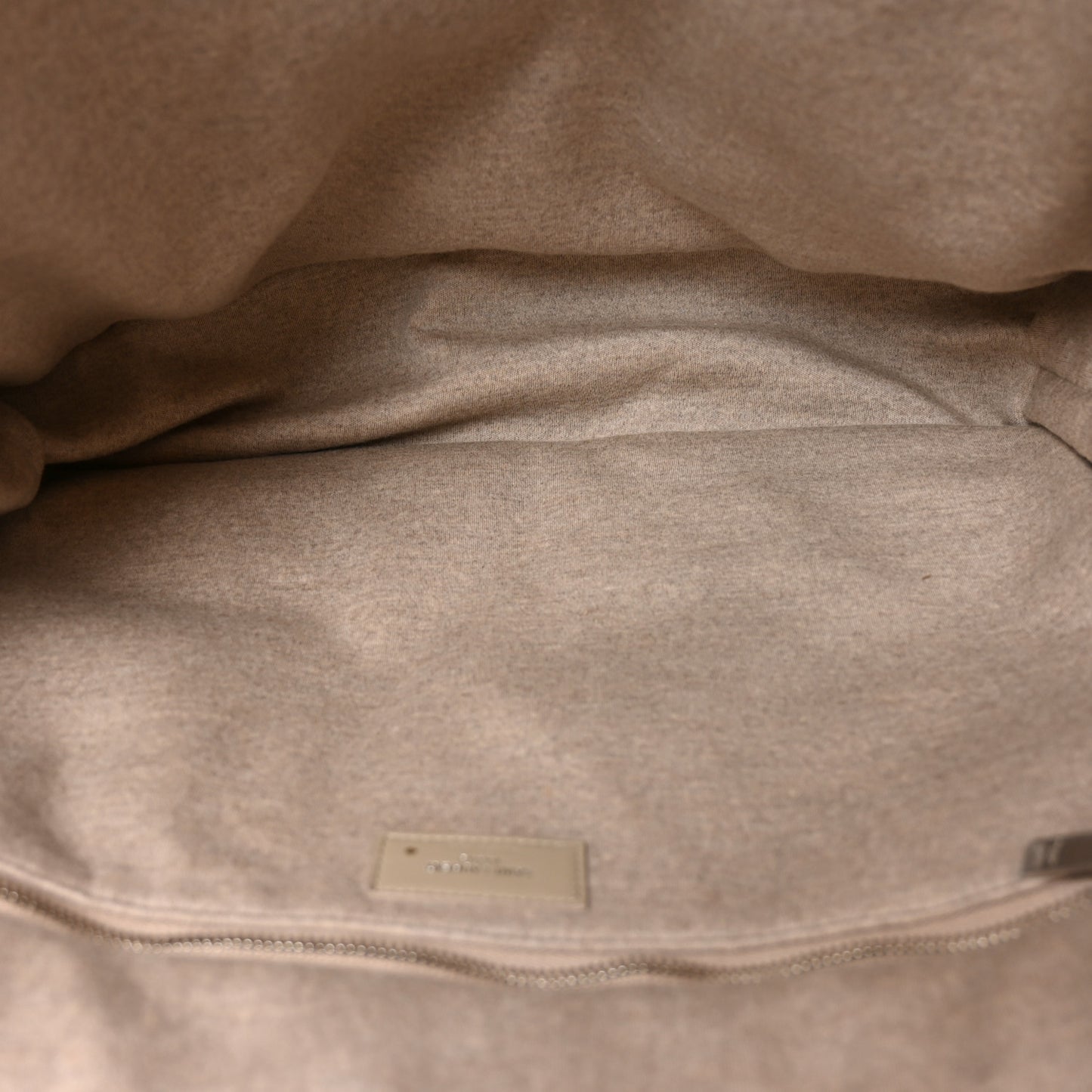 Jersey Wide Puffer Tote Chalk Beige