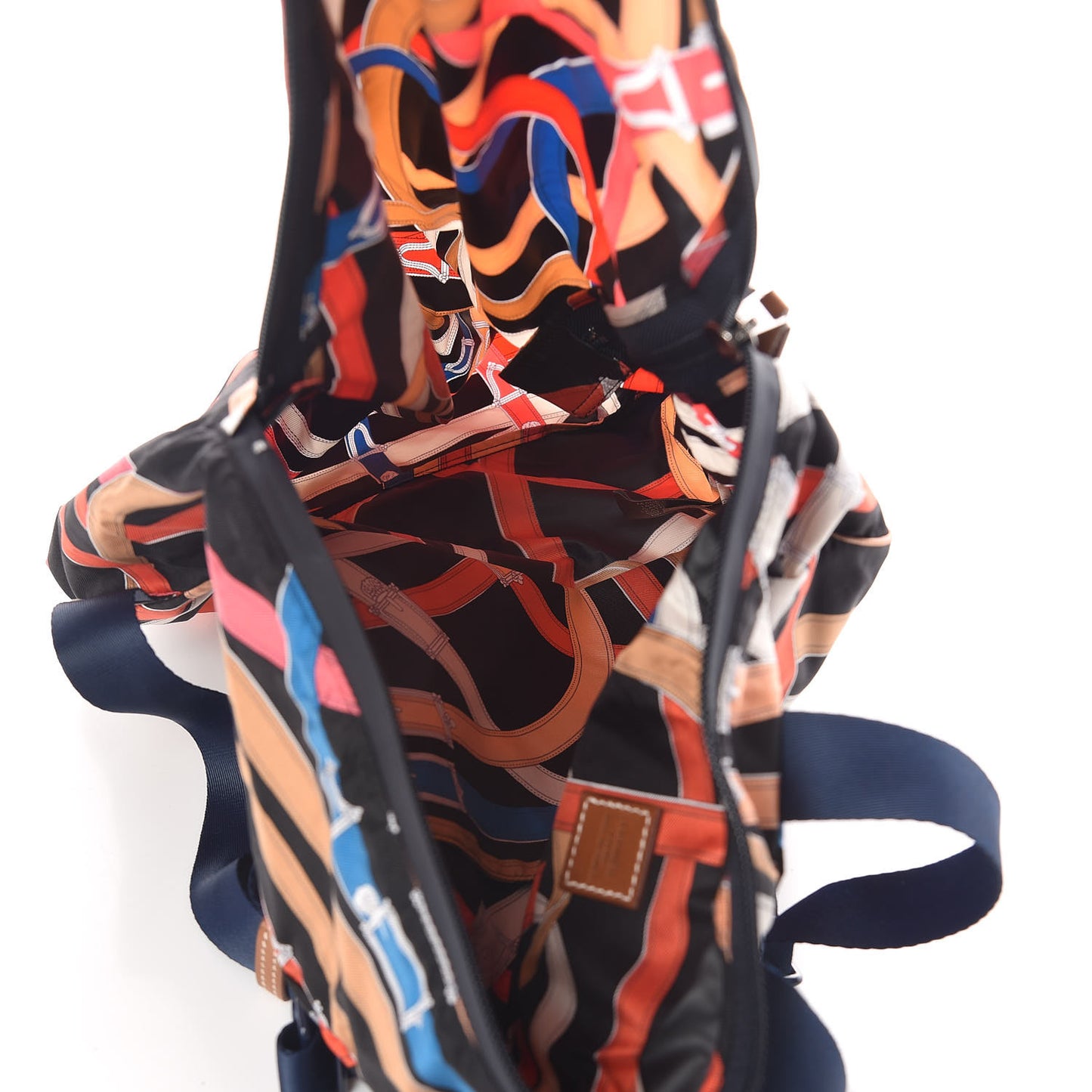 Silk Barenia Cavalcadour Airsilk Backpack Black Bleu Marine Fauve