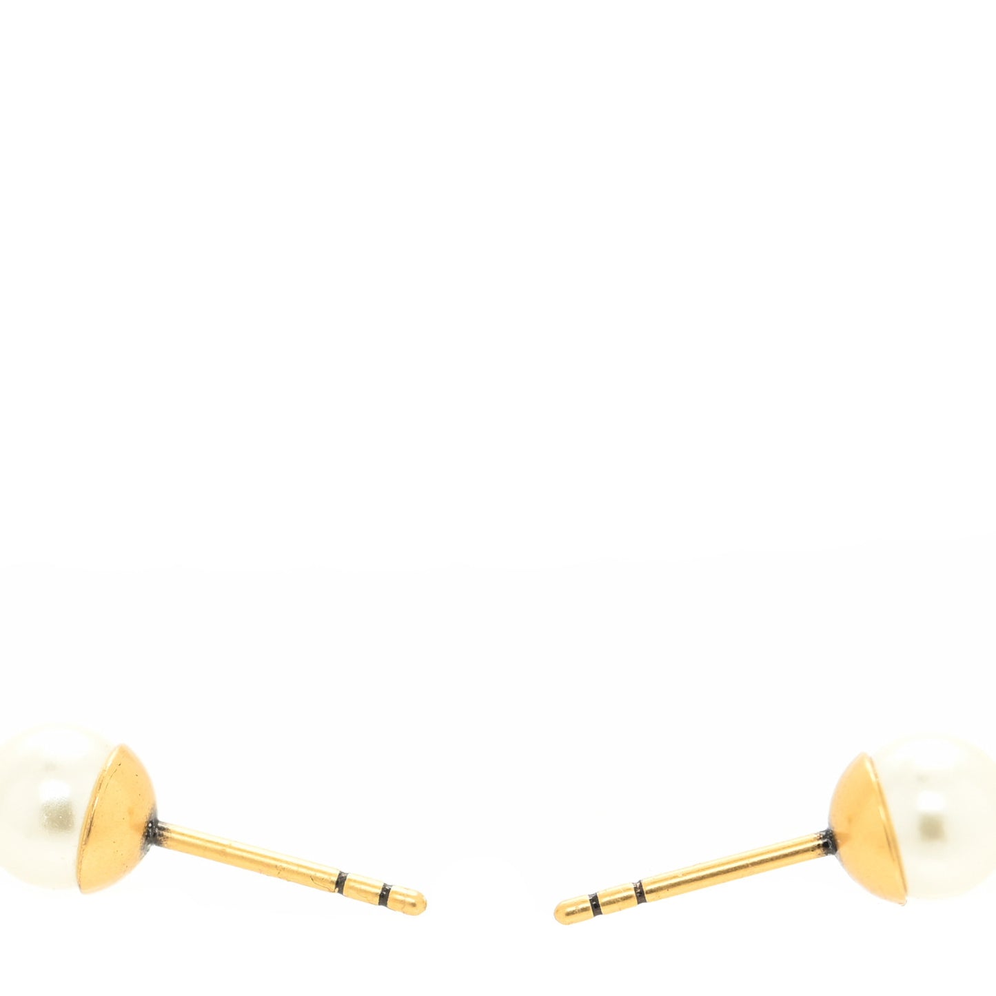 Pearl J'Adior Tribal Earrings Gold