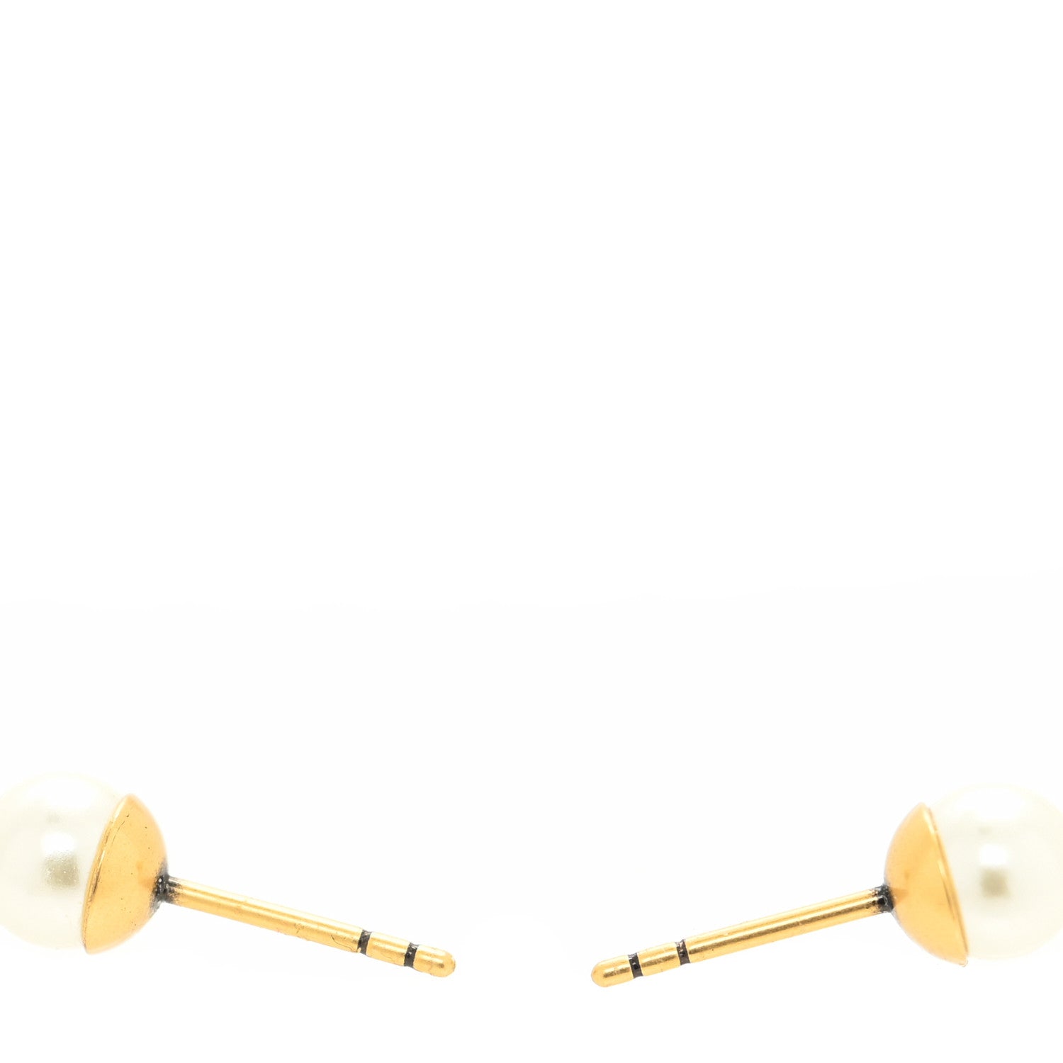 Christian Dior Pearl J'Adior Tribal Earrings Gold 2 of 3