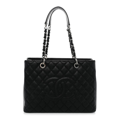 Chanel Caviar Quilted Grand Shopping Tote GST Black 1 of 11