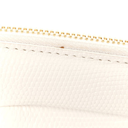 Mansur Gavriel Calfskin Lizard Embossed M Frame Bag White 12 of 12