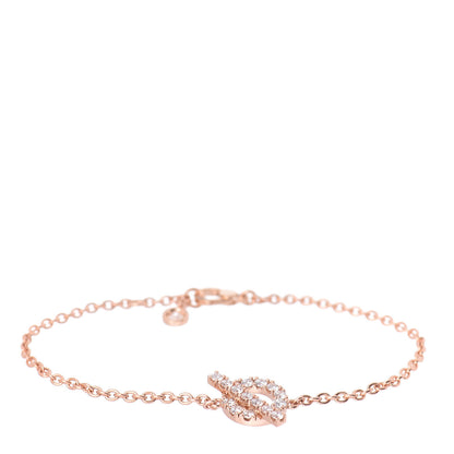 Hermes 18K Rose Gold Diamond Finesse Bracelet SH 1 of 4