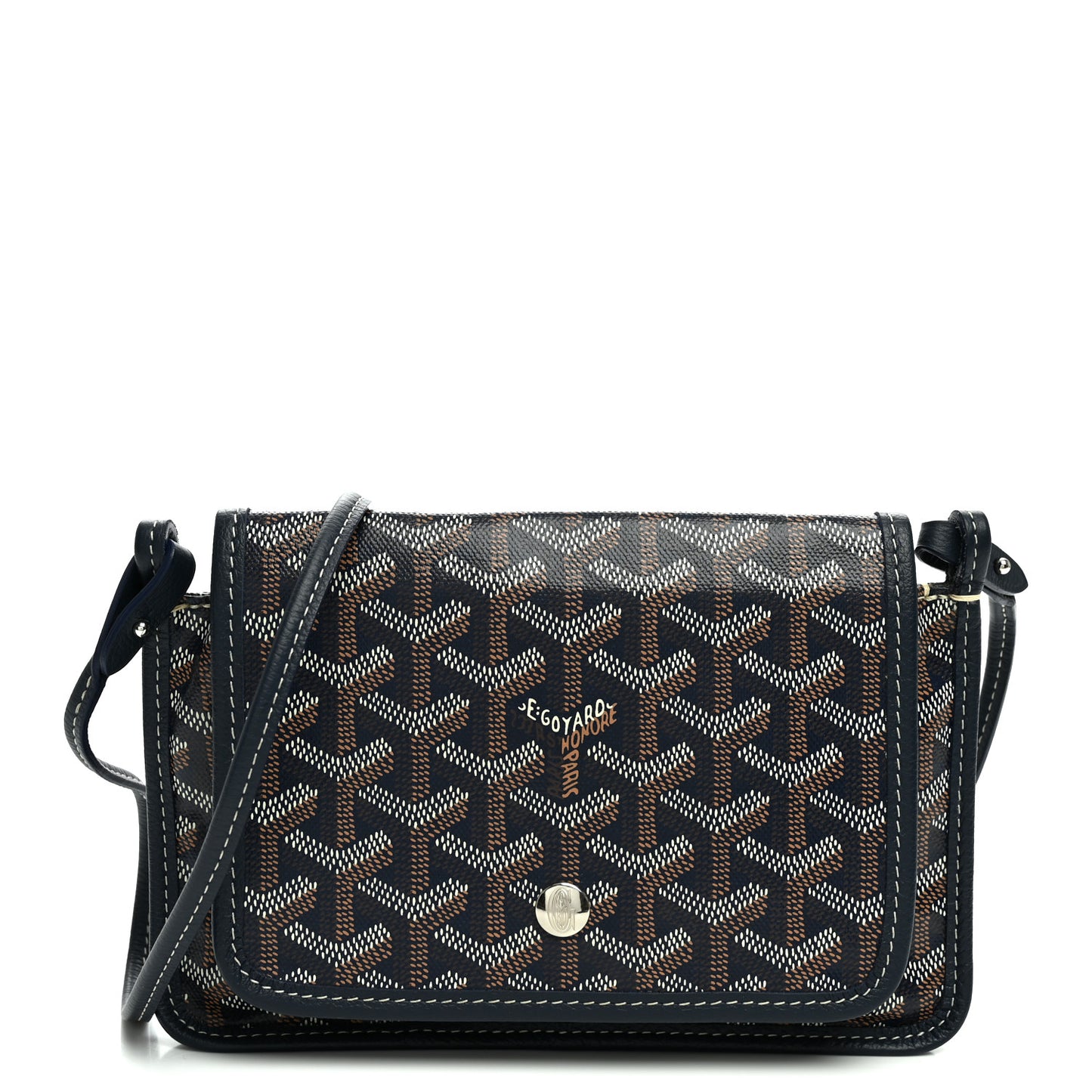 Goyardine Plumet Wallet Clutch Navy
