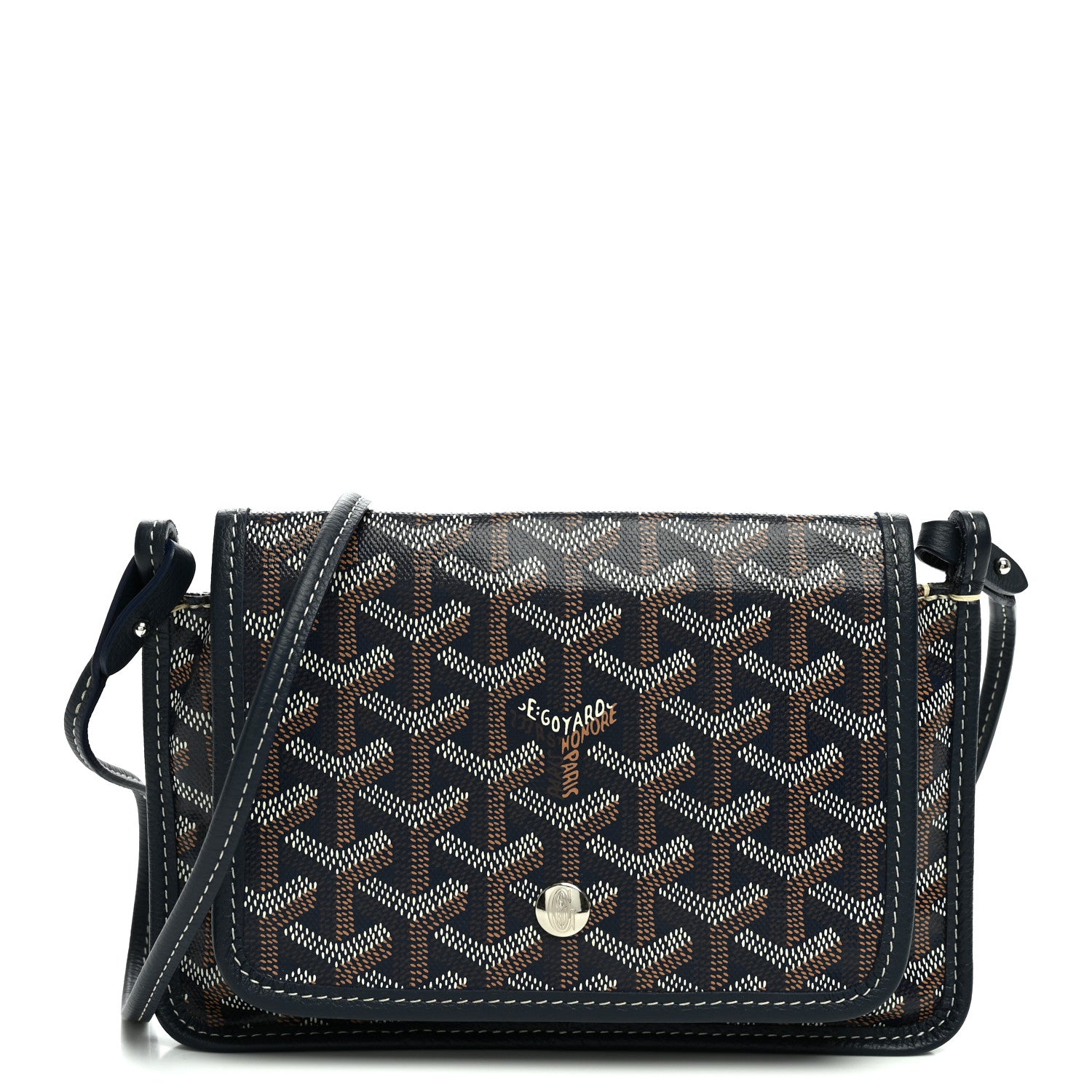 Goyard Goyardine Plumet Wallet Clutch Navy 1 of 11