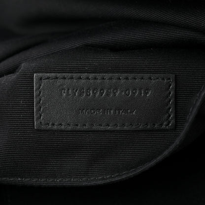 Saint Laurent Grain De Poudre Monogram Belt Bag Blanc Vintage 7 of 12