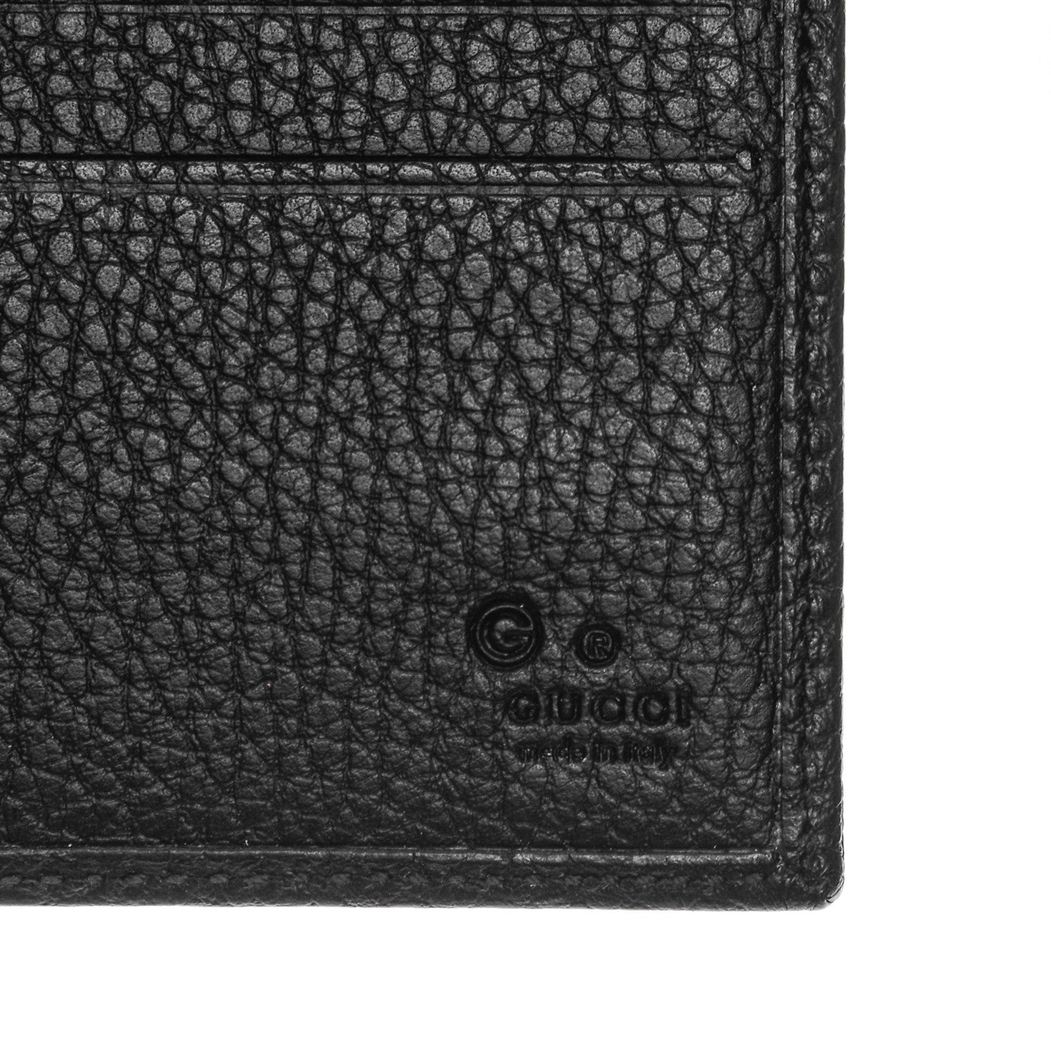 Gucci Denim Monogram Bi-Fold Wallet Black 6 of 8