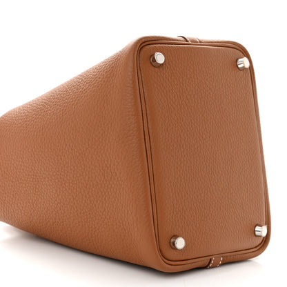 Hermes Taurillon Clemence Picotin Lock 18 PM Gold 9 of 11
