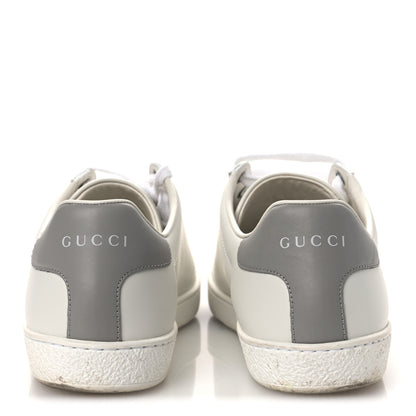 Gucci Calfskin Interlocking G Perforated Womens Ace Sneakers 39 White Grey Sky 6 of 11