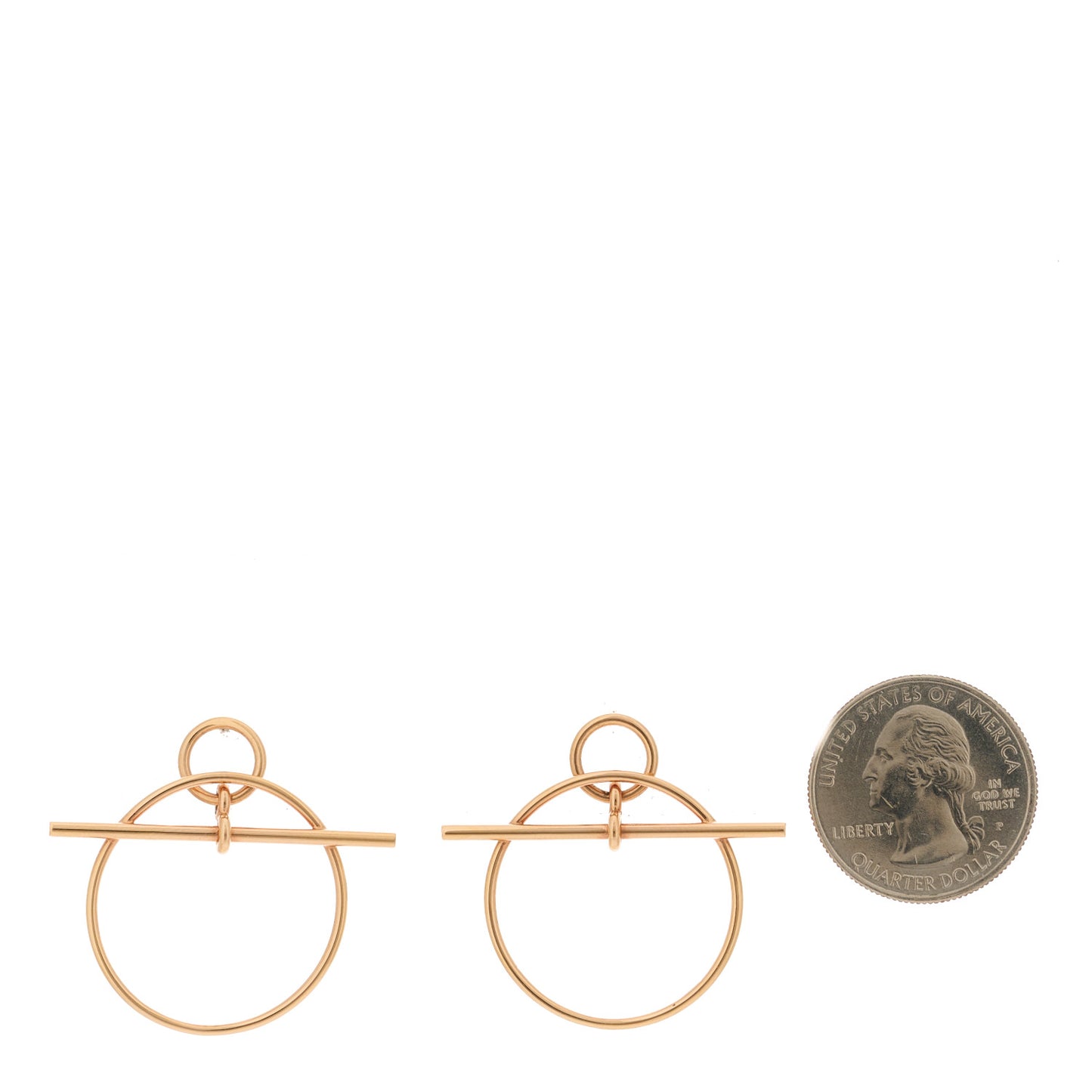 18K Rose Gold PM Loop Earrings