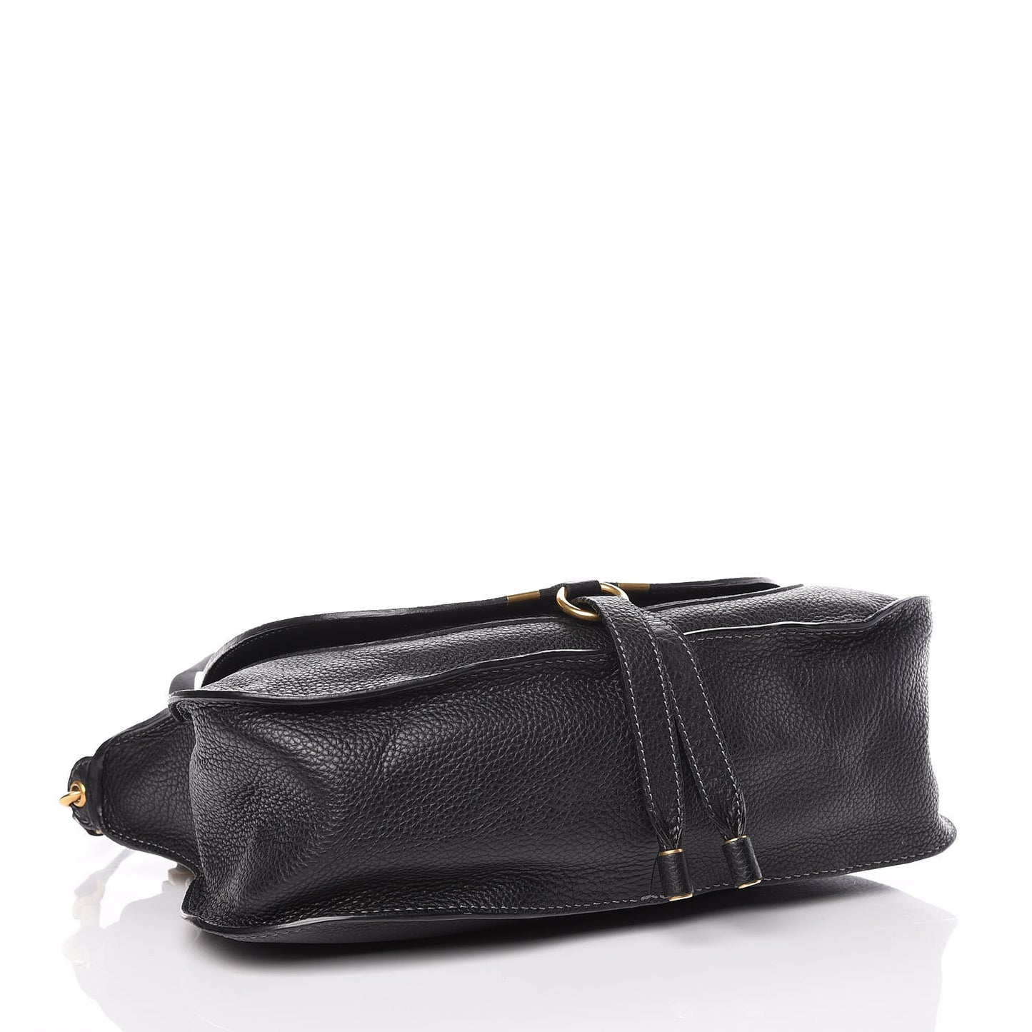Calfskin Medium Marcie Satchel Black