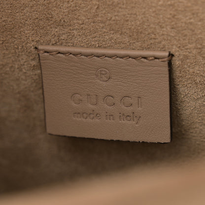 Gucci GG Supreme Monogram Suede Crystal Small Dionysus Shoulder Bag Beige Ebony Taupe 6 of 13