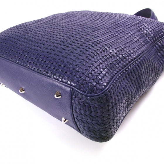 Woven Lady Dior LG Leather Tote