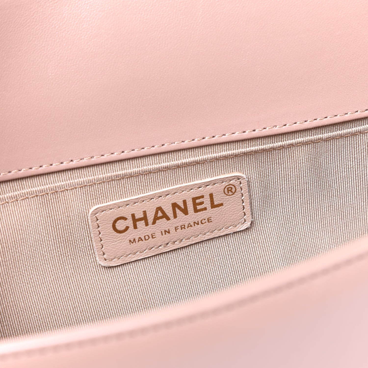 Chanel Lambskin Quilted Medium Boy Flap Beige 7 of 9