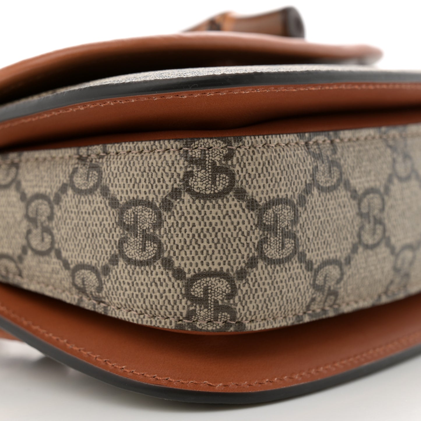 GG Supreme Monogram Web Bamboo Mini 1947 Belt Bag 90 36 Beige