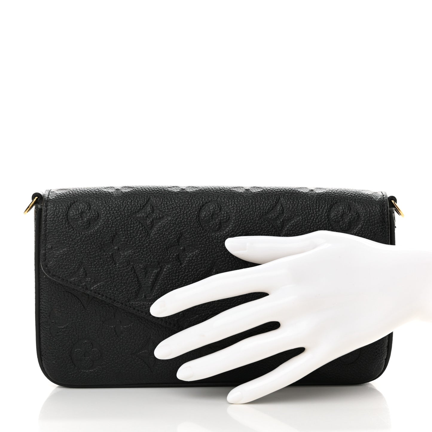 Empreinte Pochette Felicie Chain Wallet Black