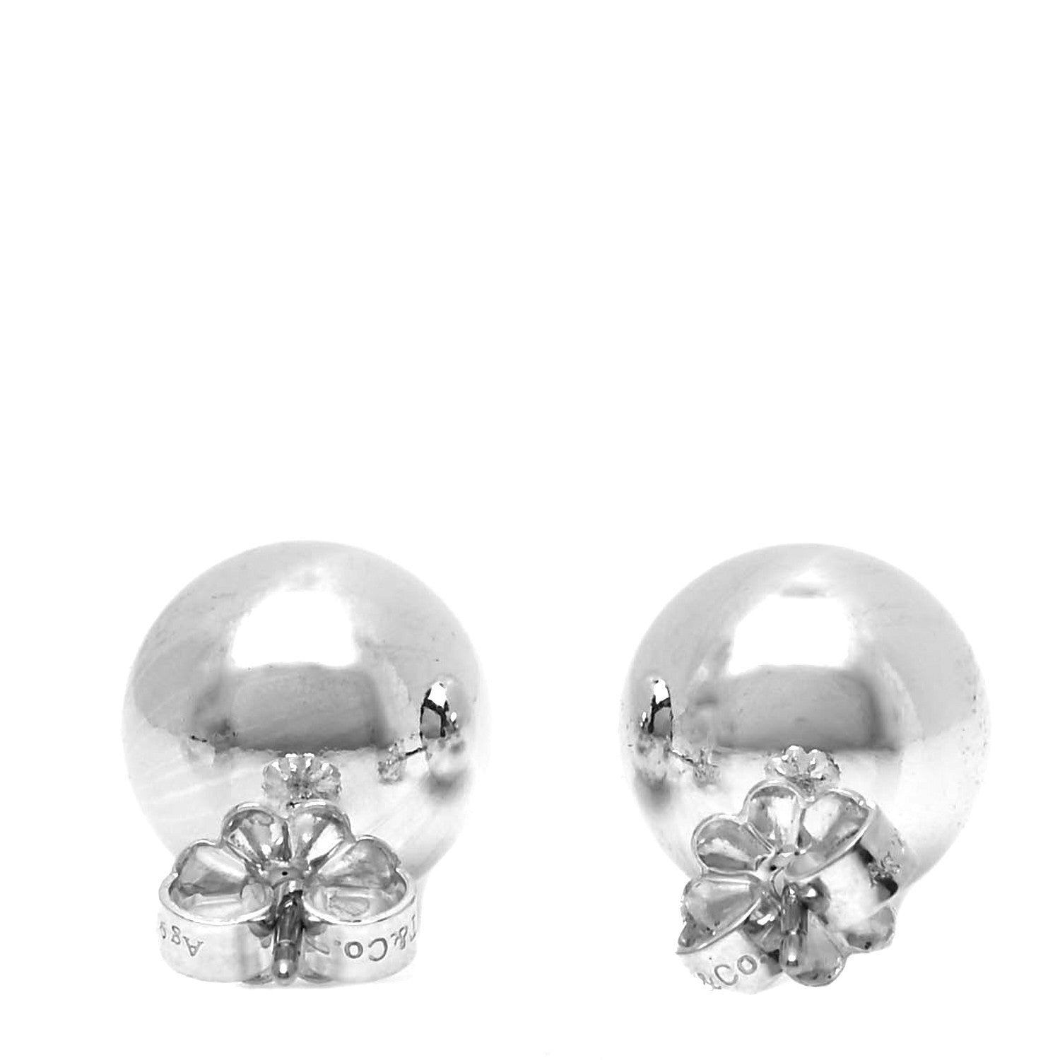 Tiffany Sterling Silver 10mm HardWear Ball Earrings 3 of 3