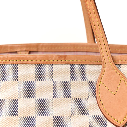 Louis Vuitton Damier Azur Neo Neverfull MM Rose Ballerine 15 of 21