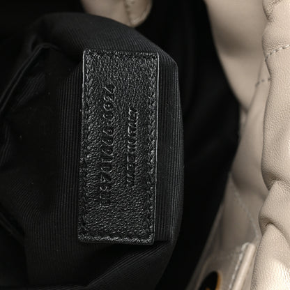 Saint Laurent Lambskin Matelasse Monogram Medium Jamie 4.3 Pochon Blanc Vintage 8 of 11