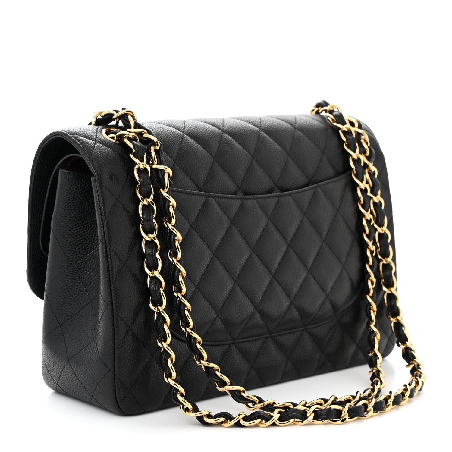 Chanel Caviar Quilted Jumbo Double Flap Black 3 of 10