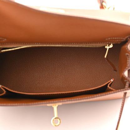 Hermes Epsom Kelly Sellier 25 Gold 5 of 10