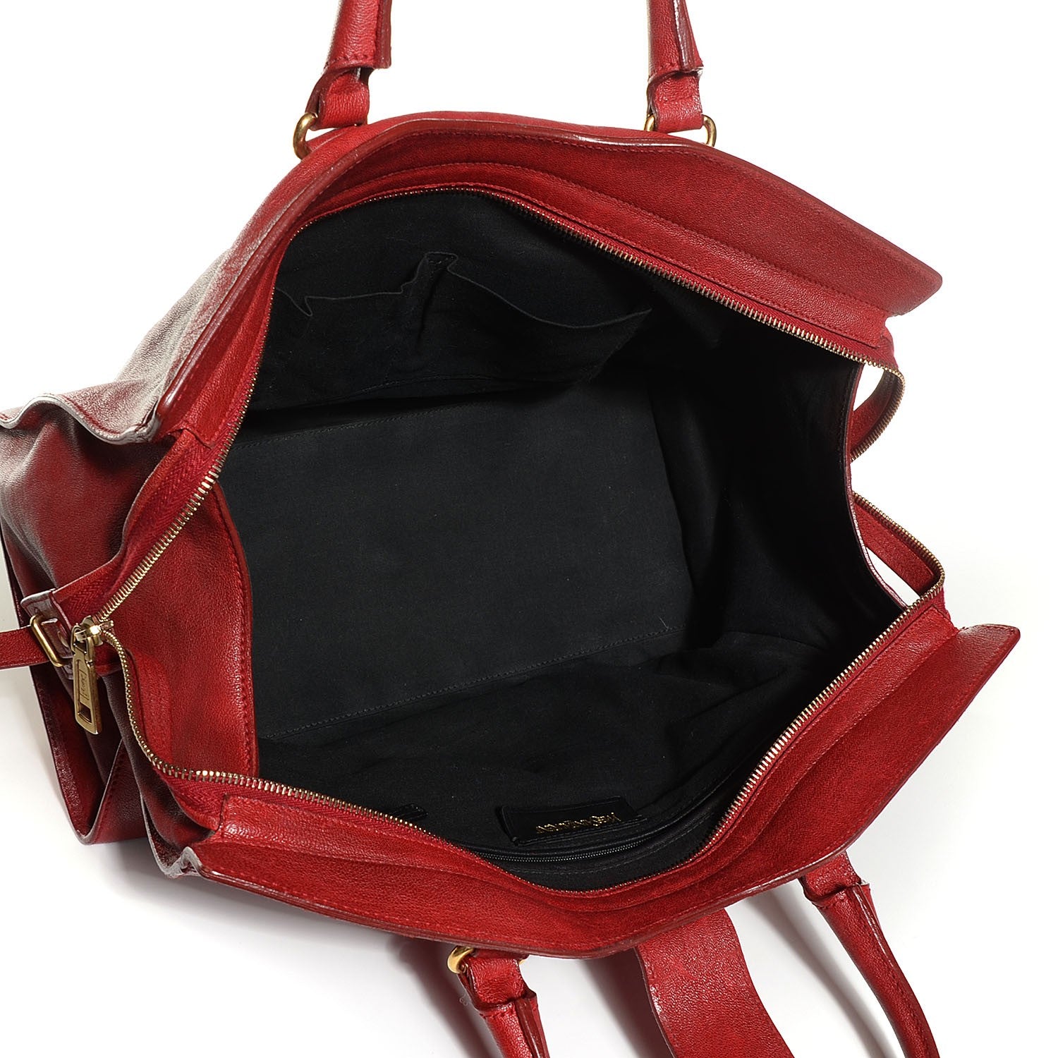 Saint Laurent Sheepskin Medium Cabas ChYc Red 5 of 7