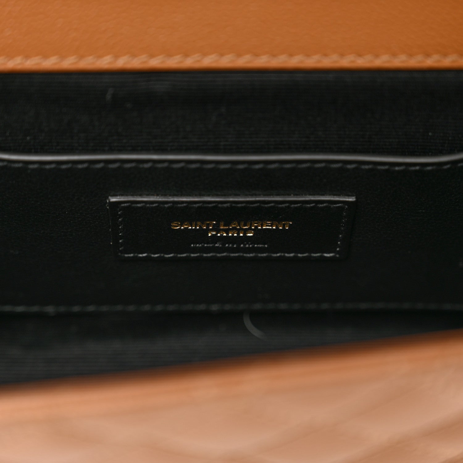 Saint Laurent Grain De Poudre Textured Mixed Matelasse Triquilt Small Monogram Satchel Dark Natural 7 of 11