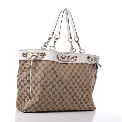 Gucci Monogram Large Positano Tote Off White 3 of 14