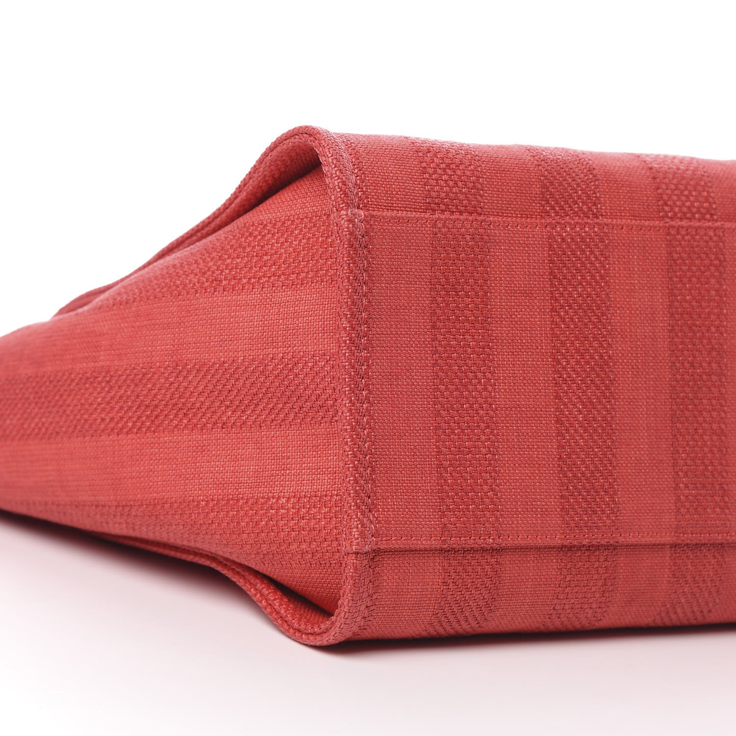 Chanel Mixed Fibers Striped Medium Deauville Tote Red 9 of 12