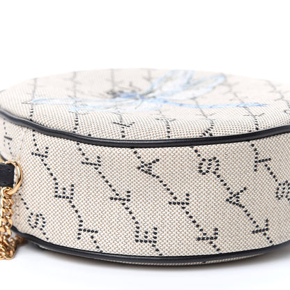 Stella McCartney Canvas Monogram Mini Dragonfly Round Crossbody Bag 8 of 10