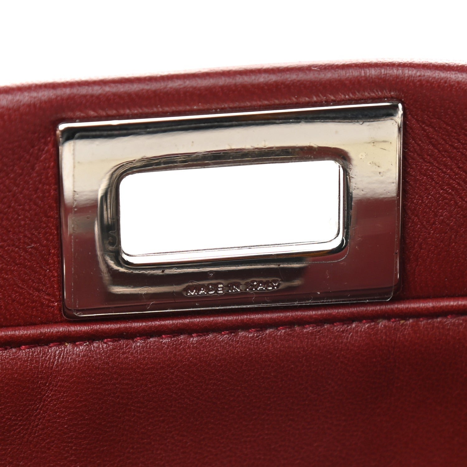 Fendi Shearling Nappa Mini Peekaboo Iconic Satchel Multicolor 7 of 11