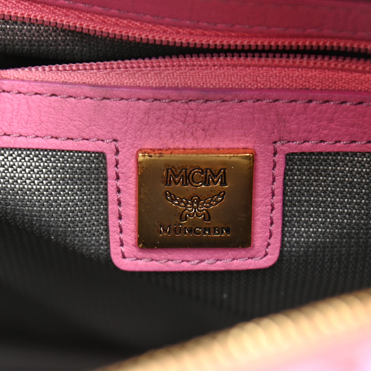 MCM Visetos Side Stud Small Stark Backpack Pink 6 of 12