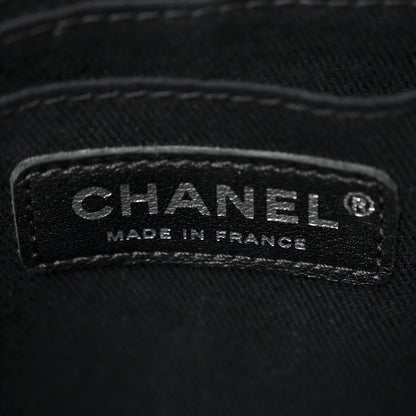 Chanel Grained Vegetal Calfskin Small Urban Shopping Tote Black 6 of 15