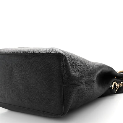 Gucci Pebbled Calfskin Large Soho Hobo Black 10 of 11