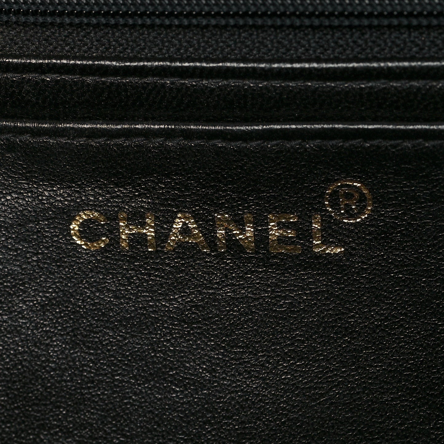 Patent Vertical Quilted Jumbo Single Flap Black