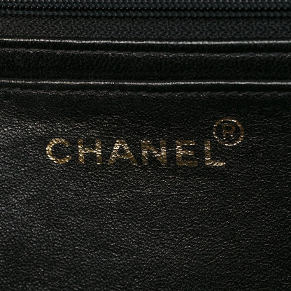 Chanel Patent Vertical Quilted Jumbo Single Flap Black 7 of 13