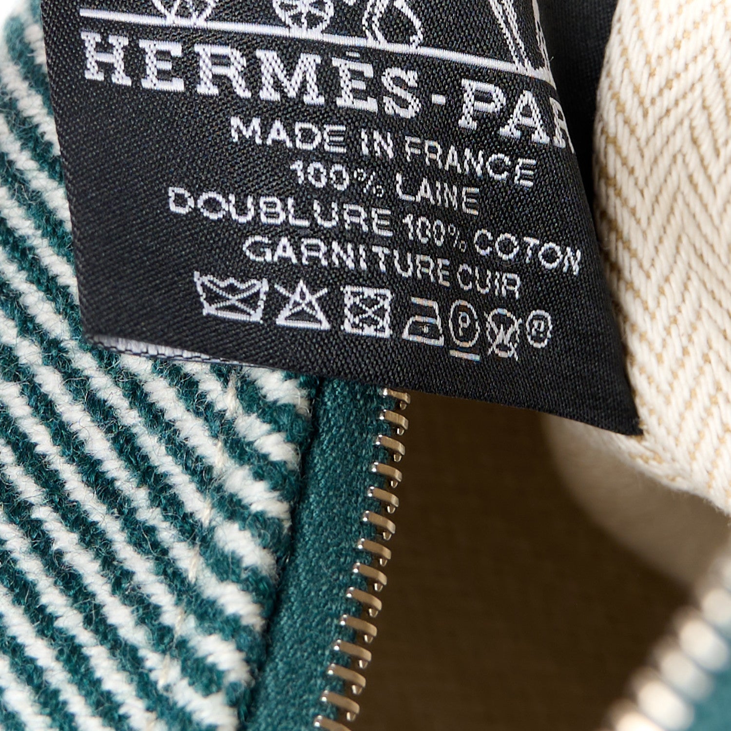 Hermes Wool Small Bride-A-Brac H Natte Pouch Vert Foret 6 of 10