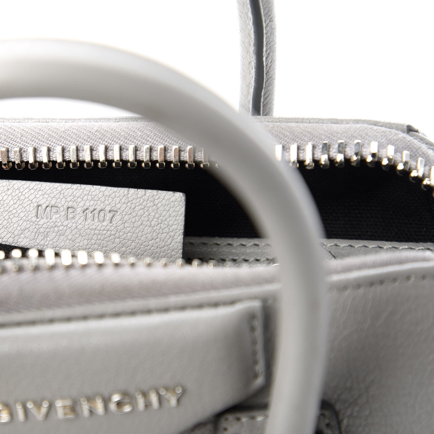 Givenchy Sugar Goatskin Mini Antigona Pearl Grey 9 of 12