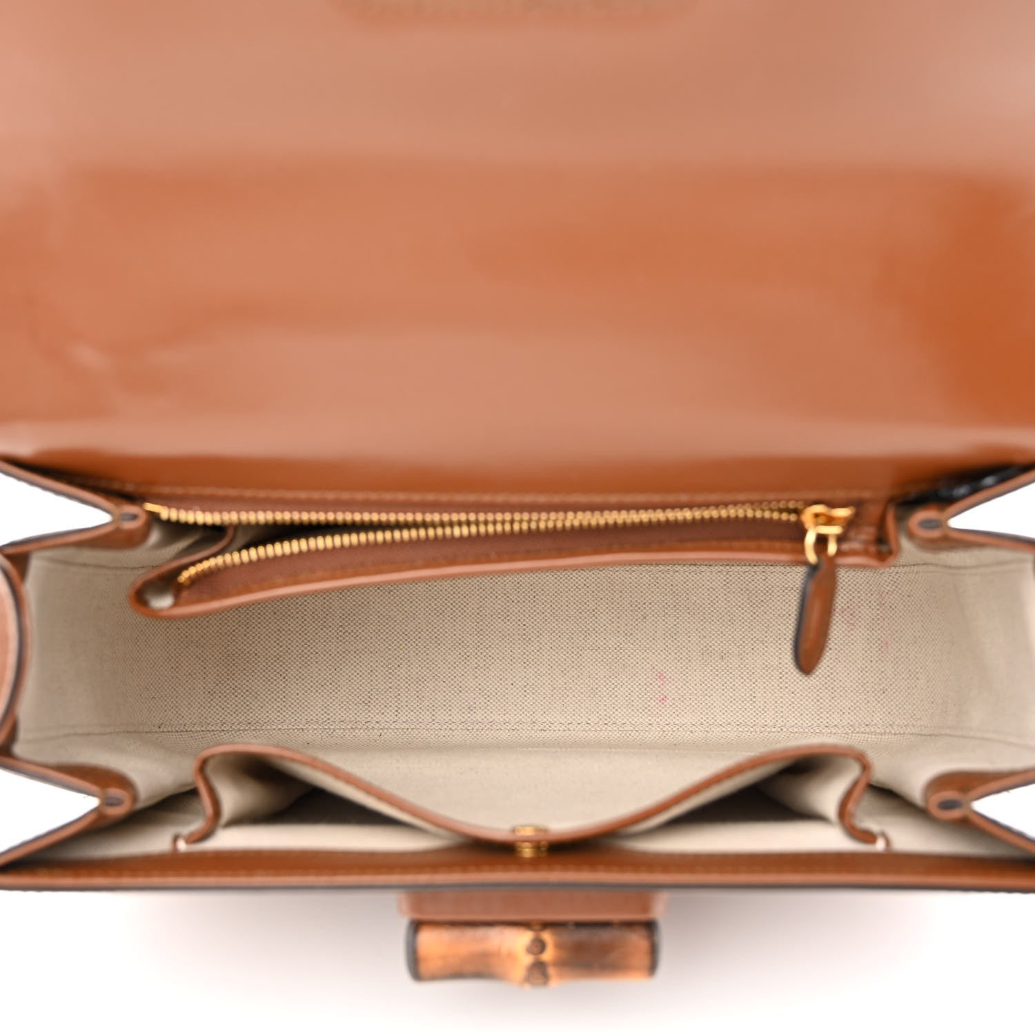 Gucci Boarded Dyana Lux Calfskin Web Medium Bamboo 1947 Top Handle Bag Brown 5 of 11