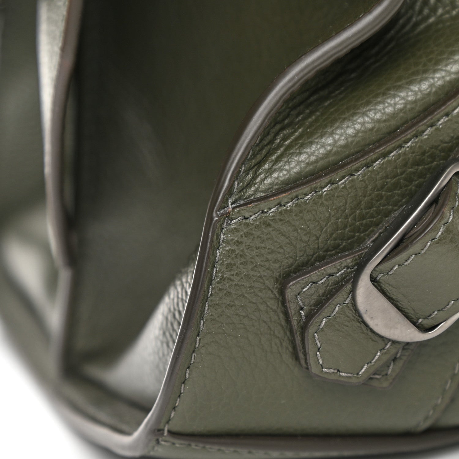 Balenciaga Grained Calfskin Neo Classic Silver Hardware Medium City Khaki 9 of 9